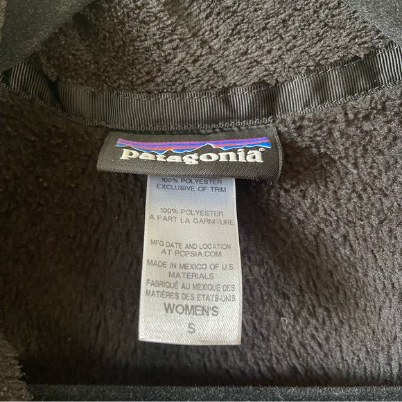 Patagonia Women's Full-Zip Fleece Jacket Small Black - Picture 3 of 5